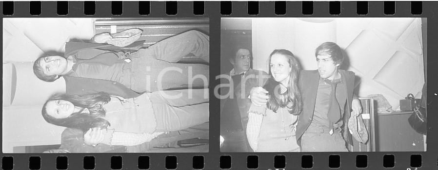 35mm LOTTO 2 NEGATIVI * 1973 SANREMO Adriano CELENTANO Con Carmen AMATO (1)