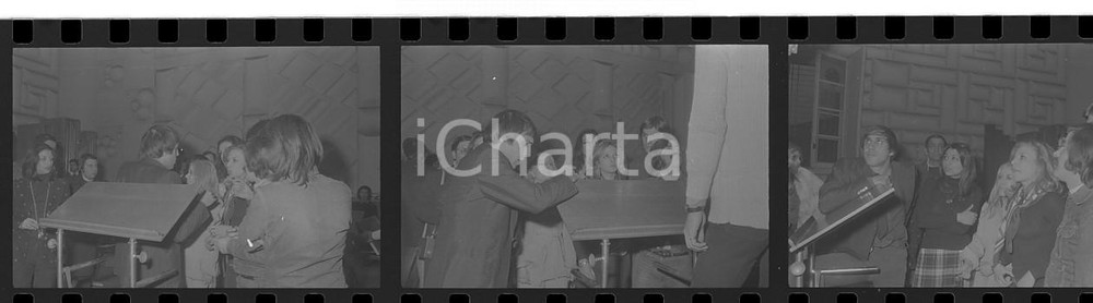 35mm LOTTO 3 NEGATIVI* 1973 SANREMO Adriano CELENTANO prova con il coro 1