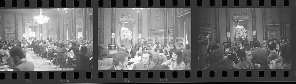 35mm LOTTO 3 NEGATIVI* 1973 FESTIVAL SANREMO Vittorio SALVETTI a cena di gala 2
