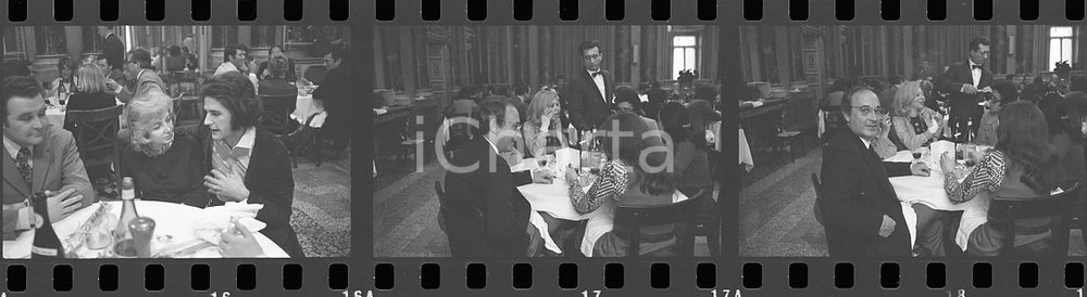 35mm LOTTO 3 NEGATIVI* 1973 SANREMO Fausto LEALI Gianni VASINO a cena di gala
