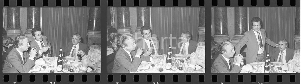 35mm LOTTO 3 NEGATIVI* 1973 FESTIVAL SANREMO Vittorio SALVETTI a cena di gala (4)