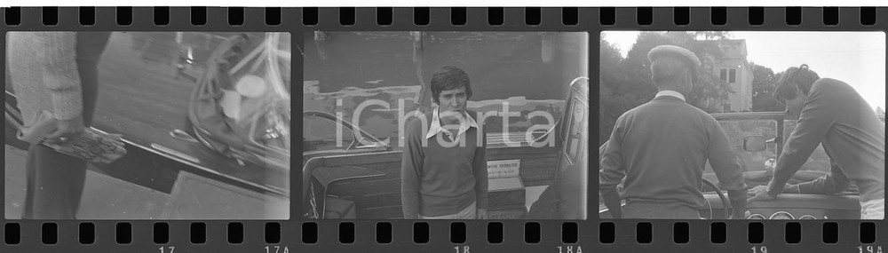 35mm LOTTO 3 NEGATIVI* 1970ca VENEZIA Gianni MORANDI in motoscafo - Ritratto