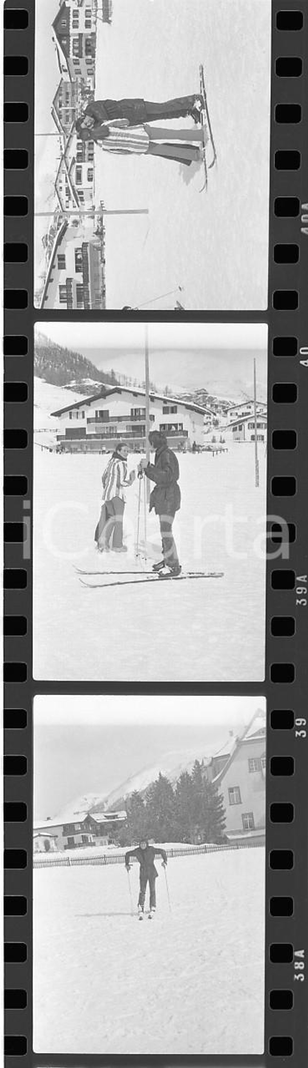 35mm LOTTO 3 NEGATIVI*1970ca CELERINA (CH) Gianni MORANDI Laura EFRIKIAN 9