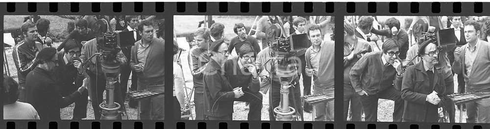35mm LOTTO 3 NEGATIVI* 1974 ALLONSANFAN Paolo e Vittorio TAVIANI sul set (2)