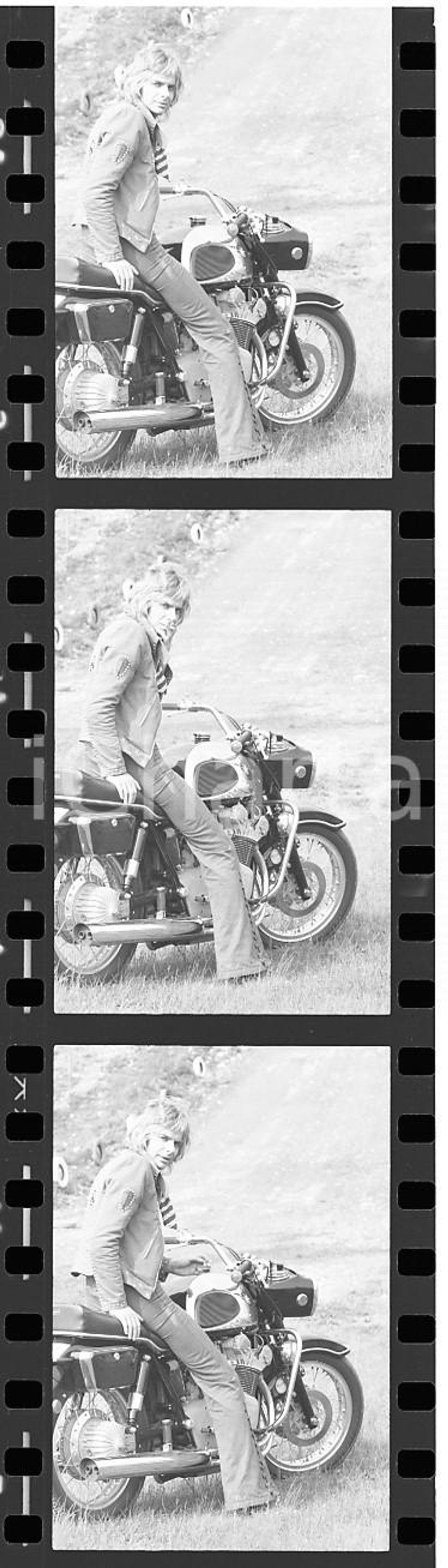 35mm LOTTO 3 NEGATIVI * 1970 MUSICA Maurizio ARCIERI dei New Dada su MV Agusta