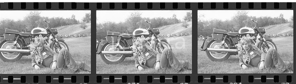 35mm LOTTO 3 NEGATIVI*1970 MUSICA Maurizio ARCIERI dei New Dada con MV Agusta 5