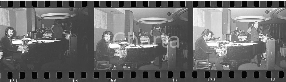 35mm LOTTO 3 NEGATIVI * 1970 MUSICA Augusto MARTELLI al piano Ritratto (2)