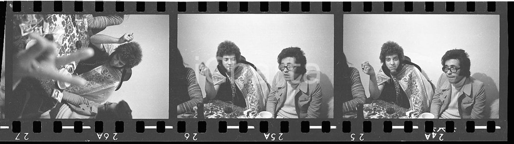 Fotografia d epoca originale 35mm LOTTO 3 NEGATIVI  1971 SANREMO Ray DORSET dei MUNGO JERRY Ritratto 1 1