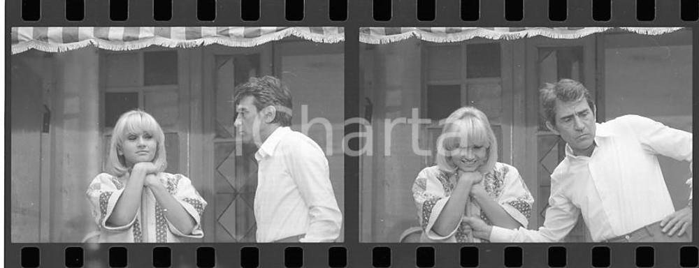 35mm LOTTO 2 NEGATIVI* 1976 RIOLO TERME Walter CHIARI Carmen VILLANI sul set
