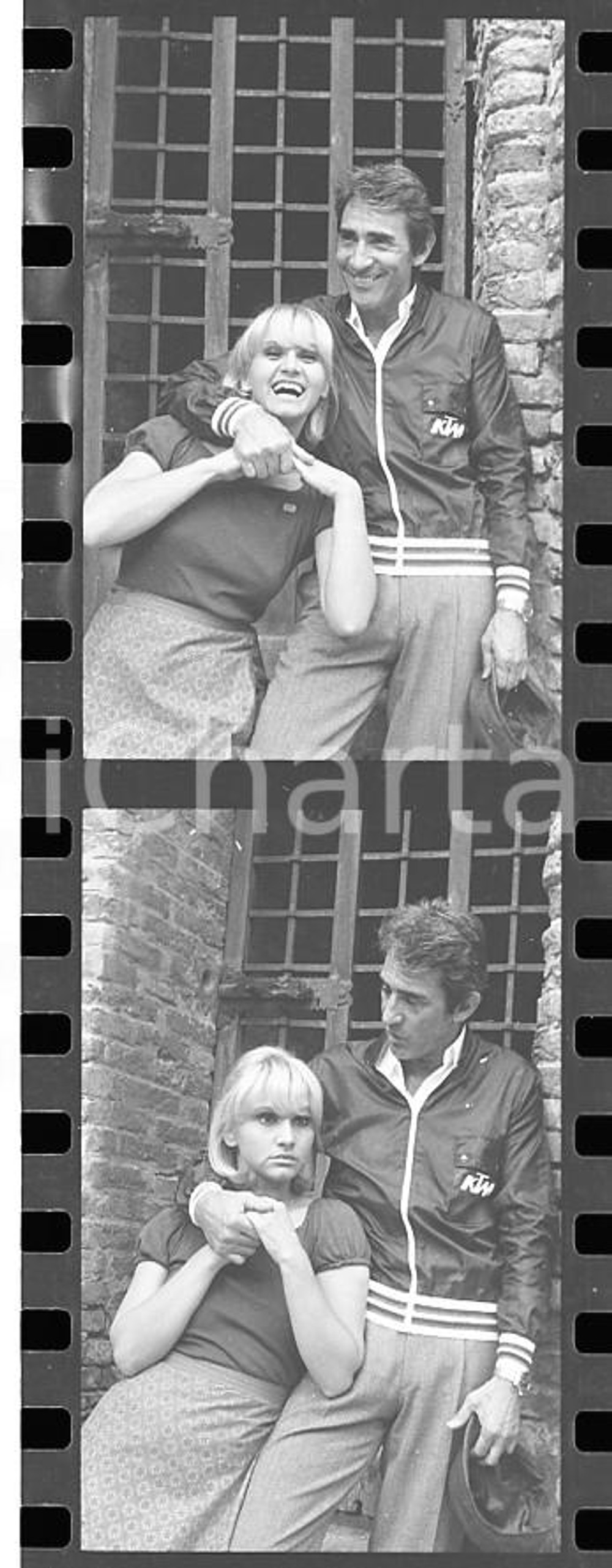 35mm LOTTO 2 NEGATIVI* 1976 RIOLO TERME Walter CHIARI Carmen VILLANI sul set 18