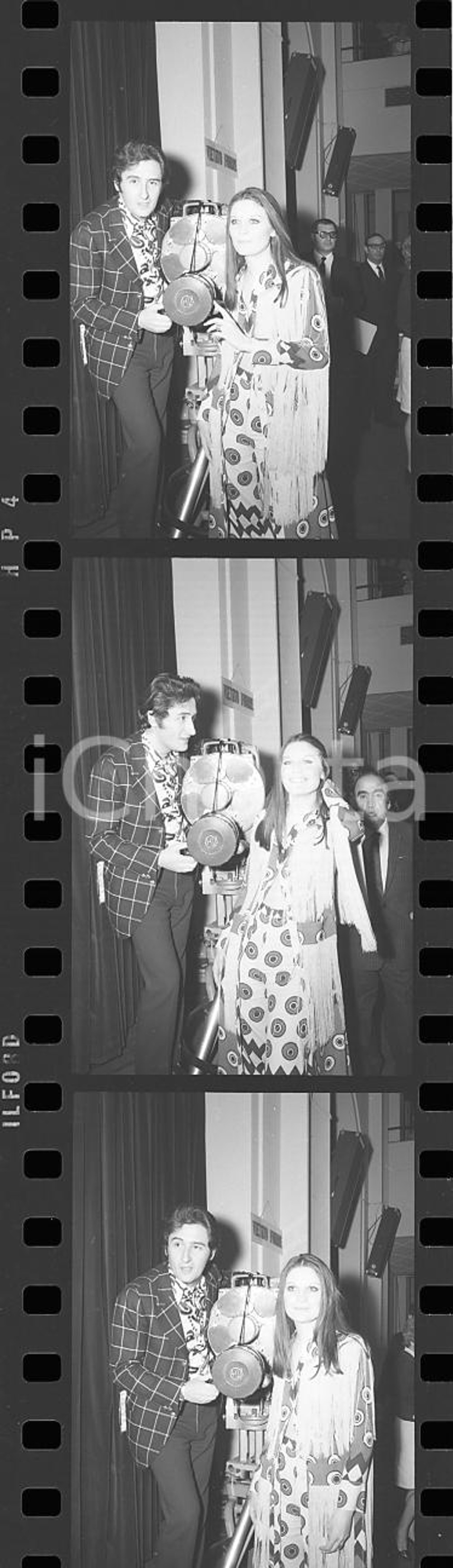 35mm LOTTO 3 NEGATIVI* 1970 FESTIVAL DI SANREMO Pino DONAGGIO Sandie SHAW (1)