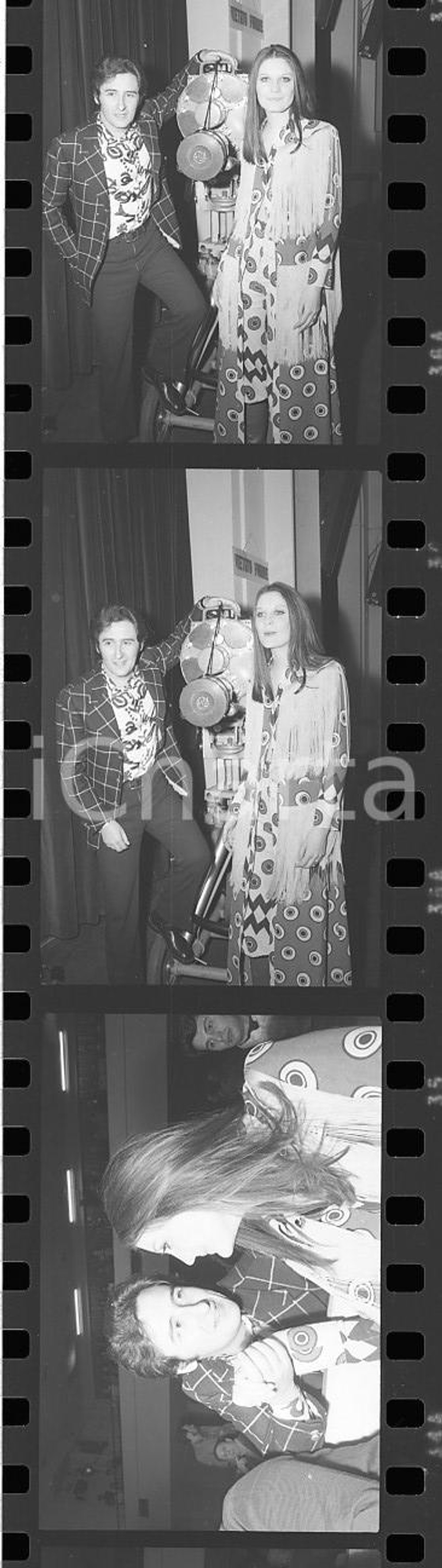 35mm LOTTO 3 NEGATIVI* 1970 FESTIVAL DI SANREMO Pino DONAGGIO Sandie SHAW (3)