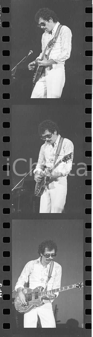 35mm LOTTO 3 NEGATIVI * 1975ca  MUSICA Carlos SANTANA durante un concerto