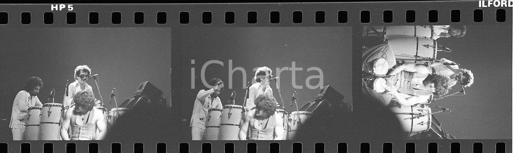 35mm LOTTO 3 NEGATIVI * 1975ca MUSICA Carlos SANTANA durante un concerto (1)