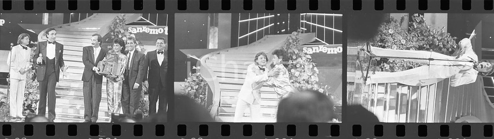 35mm LOTTO 3 NEGATIVI * 1985 SANREMO Pippo BAUDO Luis MIGUEL RICCHI E POVERI (7)