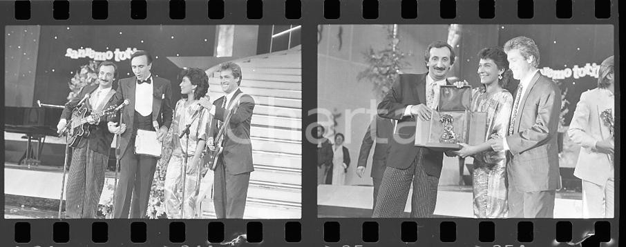 35mm LOTTO 2 NEGATIVI * 1985 FESTIVAL SANREMO Pippo BAUDO RICCHI e POVERI (9)