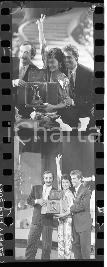 35mm LOTTO 2 NEGATIVI * 1985 FESTIVAL DI SANREMO Premiazione RICCHI e POVERI