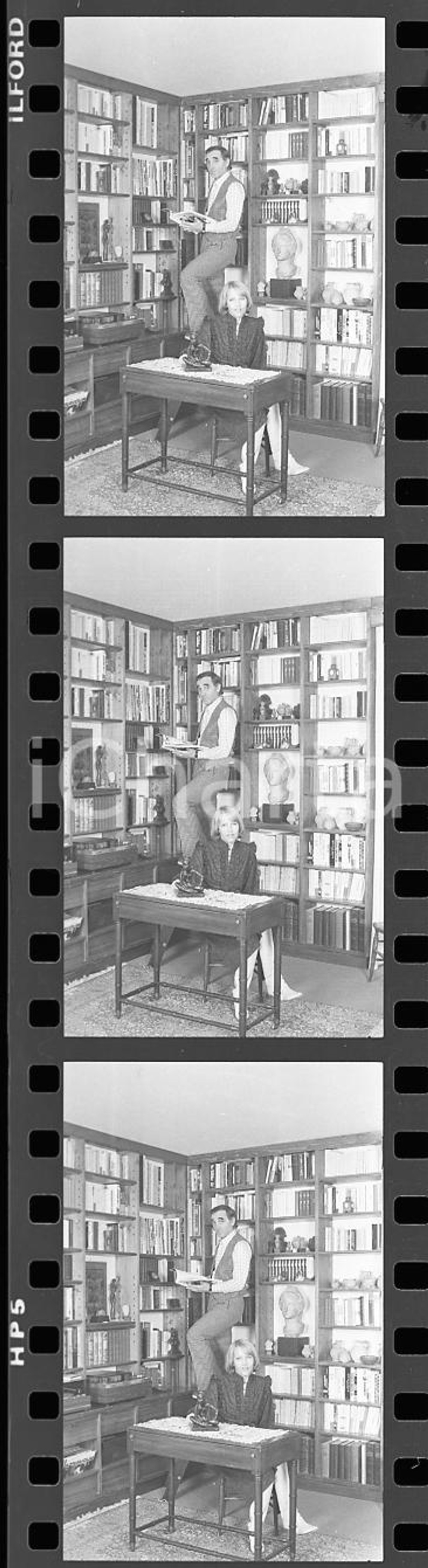 35mm LOTTO 3 NEGATIVI * 1979 GENÈVE Charles AZNAVOUR Ulla THORSELL Ritratto