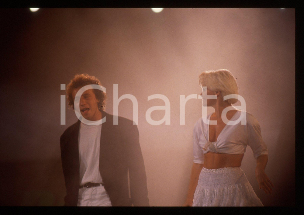 Fotografia d epoca originale 35mm vintage slide 1989 VERONA Festivalbar Belen THOMAS Mike FRANCISSurvivor 2 1
