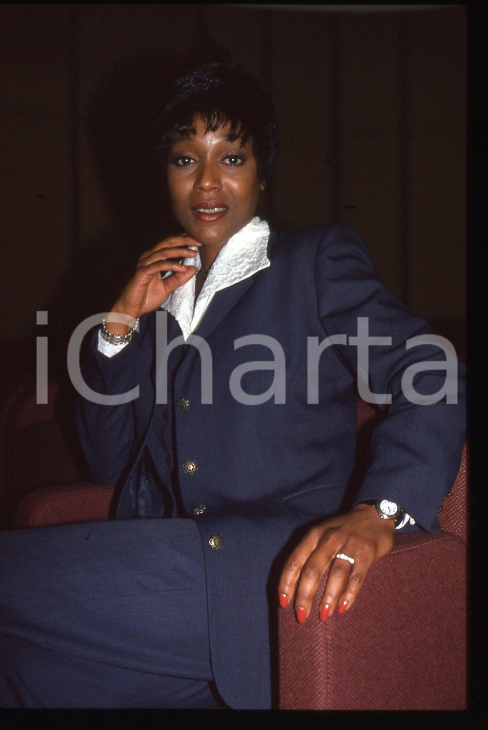 35mm vintage slide* 1980 ca MUSICA Amii STEWART - Ritratto della cantante (19)