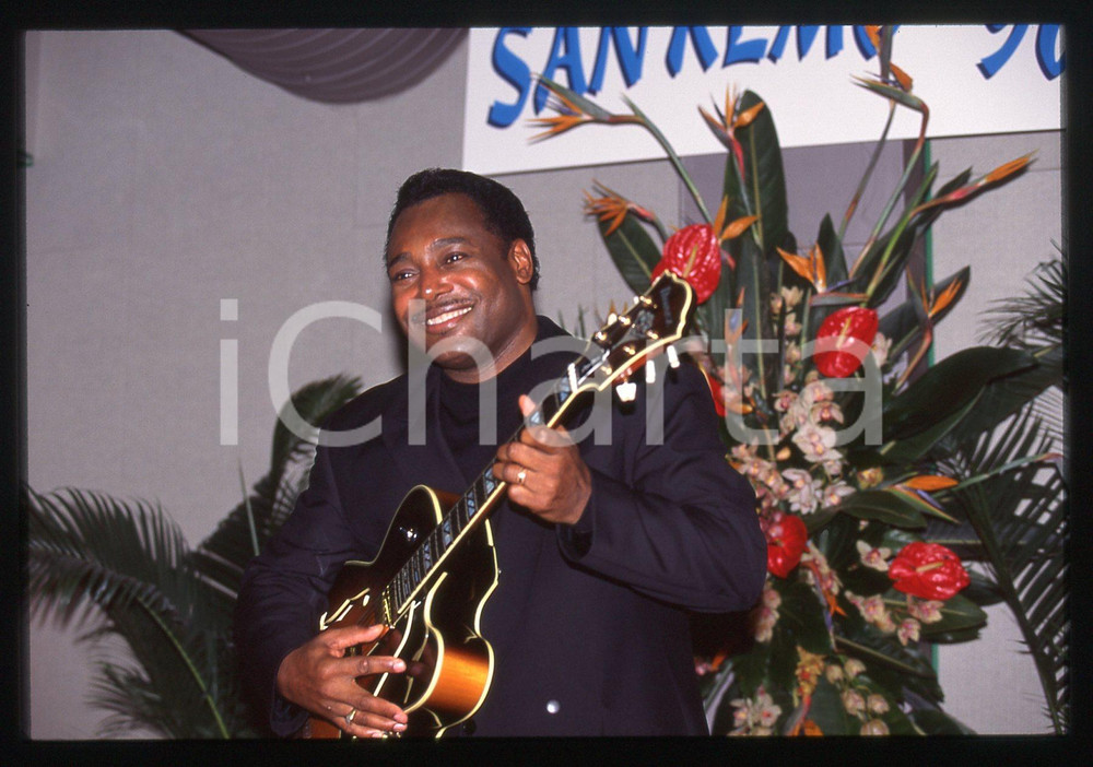 35mm vintage slide* 1996 FESTIVAL DI SANREMO George BENSON - Ritratto 