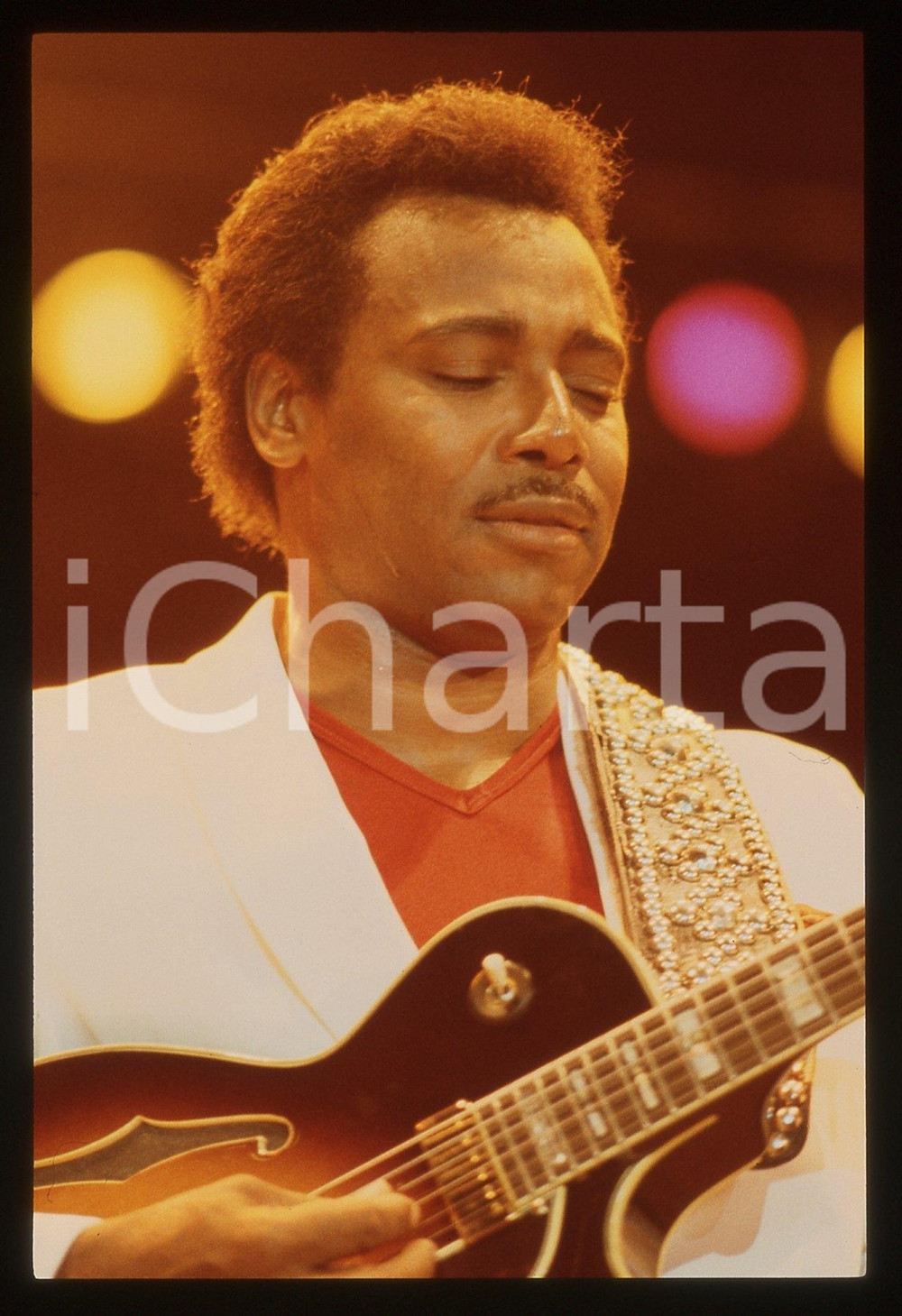 35mm vintage slide* 1985 NEW YORK George BENSON durante un concerto