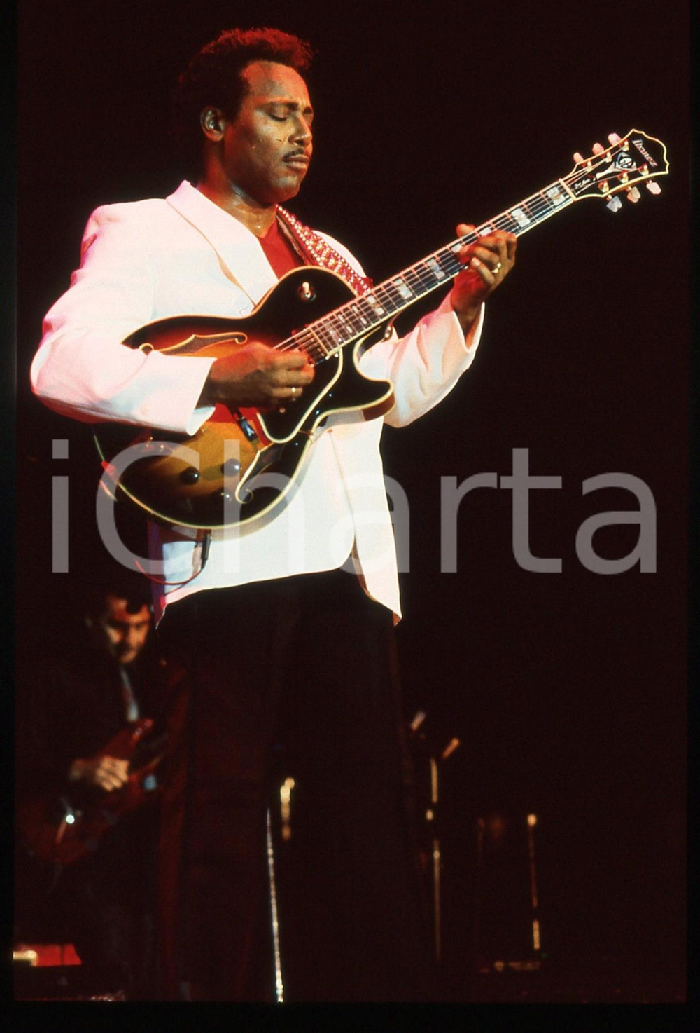 35mm vintage slide* 1985 NEW YORK George BENSON durante un concerto (19)