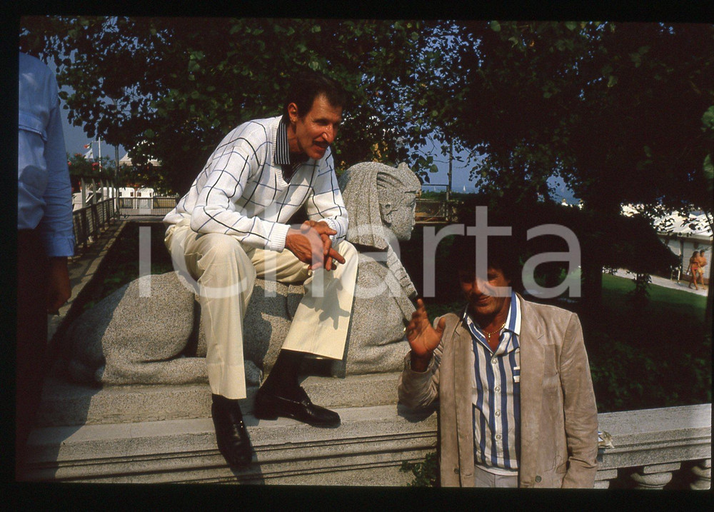 35mm vintage slide* 1986 VENEZIA LIDO Franco FRANCHI e Ciccio INGRASSIA (11)