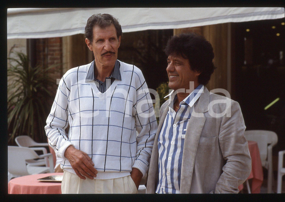 35mm vintage slide* 1986 VENEZIA LIDO Franco FRANCHI e Ciccio INGRASSIA (13)