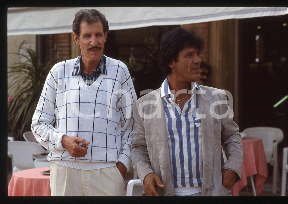 35mm vintage slide* 1986 VENEZIA LIDO Franco FRANCHI e Ciccio INGRASSIA (14)  