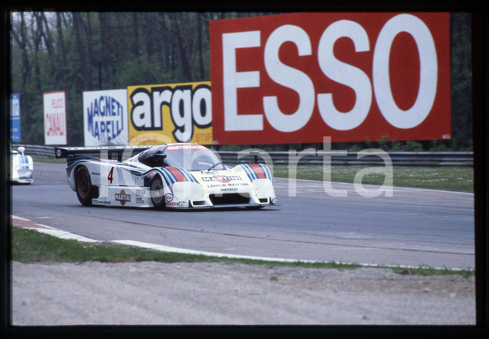35mm vintage slide* 1985 1000 KM MONZA LANCIA LC2/85 Martini durante gara (4)