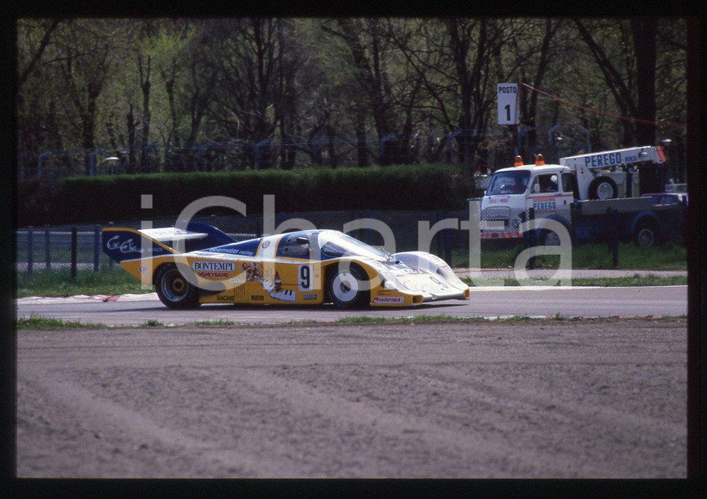 35mm vintage slide* 1986 360 KM MONZA PORSCHE 956 Obermaier Racing - Gara (3)