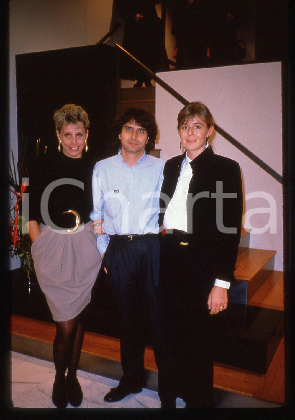 35mm vintage slide* 1985 ca COSTUME Nelson PIQUET con Katherine VALENTIN (12)