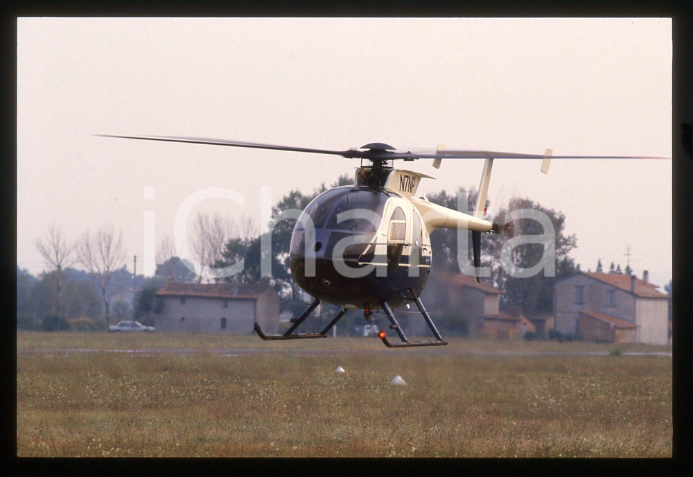 35mm vintage slide* 1988 VILLA SAN MARTINO Nelson PIQUET Pilota elicottero (111)