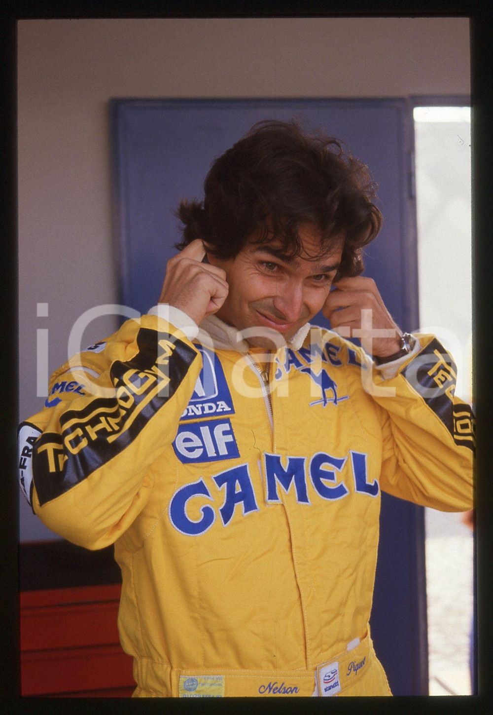 35mm vintage slide* 1988 GRAN PREMIO MONZA Nelson PIQUET Ritratto del pilota (2)