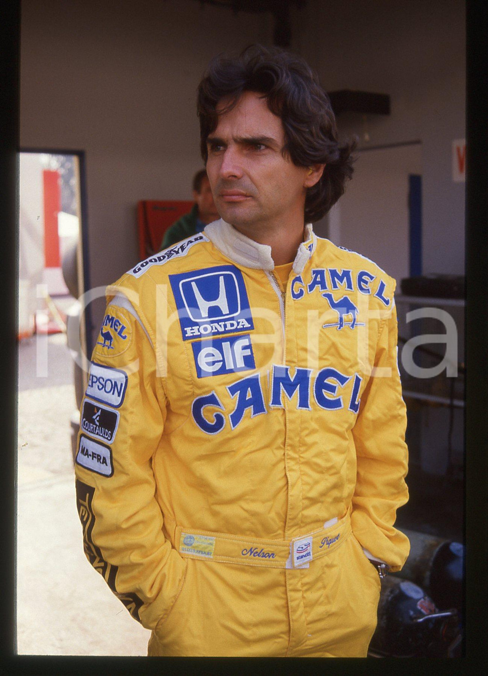 35mm vintage slide* 1988 GRAN PREMIO MONZA Nelson PIQUET Ritratto del pilota (4)