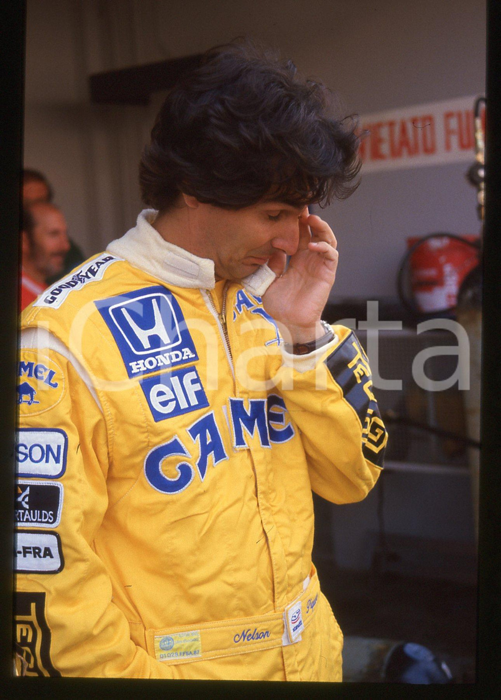 35mm vintage slide* 1988 GRAN PREMIO MONZA Nelson PIQUET Ritratto del pilota (5)