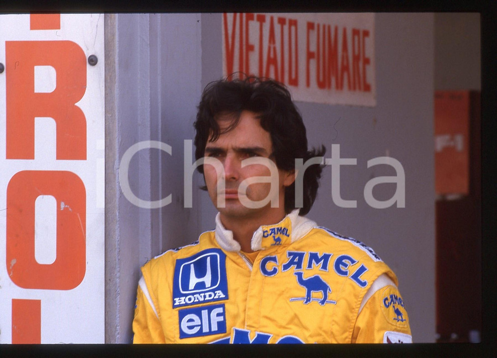 35mm vintage slide* 1988 GRAN PREMIO MONZA Nelson PIQUET Ritratto del pilota 11