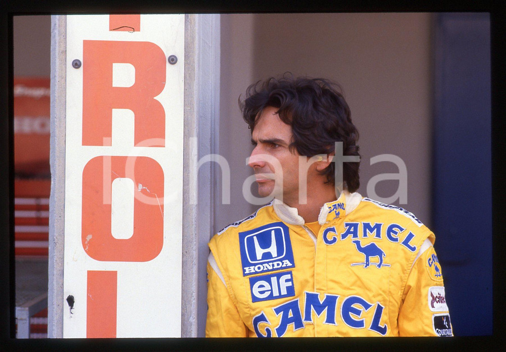 35mm vintage slide* 1988 GRAN PREMIO MONZA Nelson PIQUET Ritratto del pilota 12