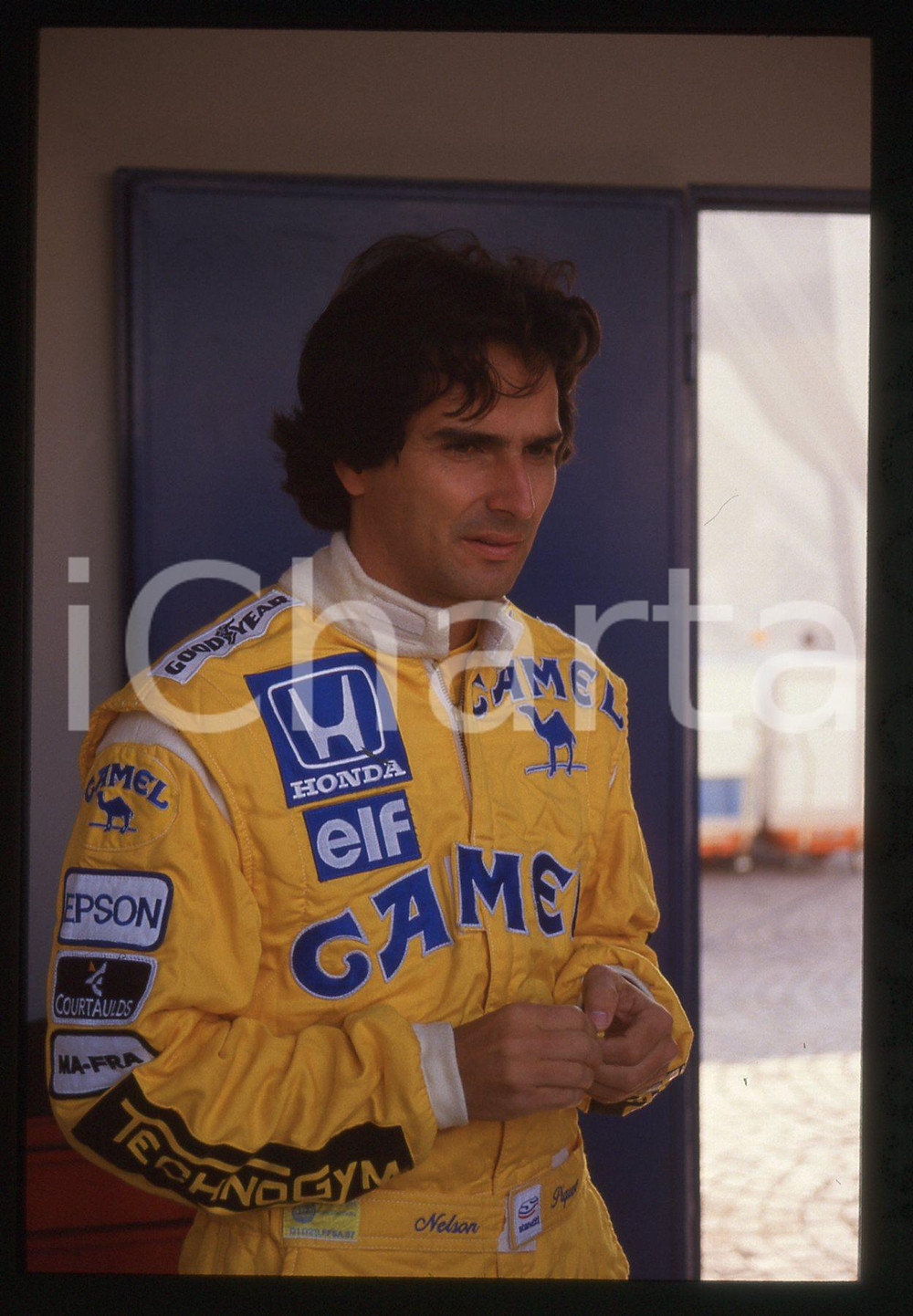 35mm vintage slide* 1988 GRAN PREMIO MONZA Nelson PIQUET Ritratto del pilota 15