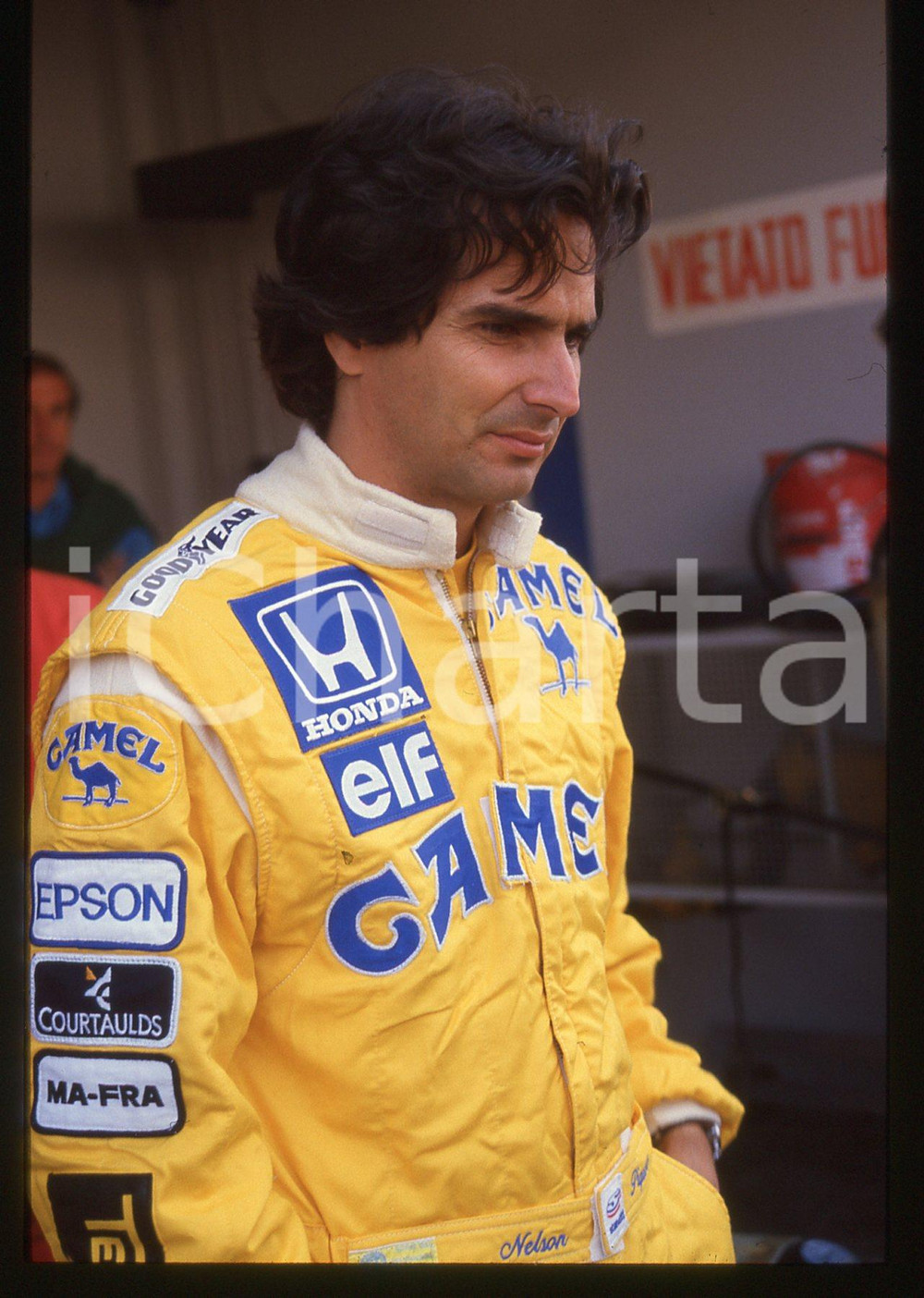 35mm vintage slide* 1988 GRAN PREMIO MONZA Nelson PIQUET Ritratto del pilota 17