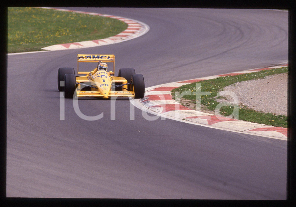 35mm vintage slide* 1988 GP MONZA Nelson PIQUET LOTUS 100T durante la gara