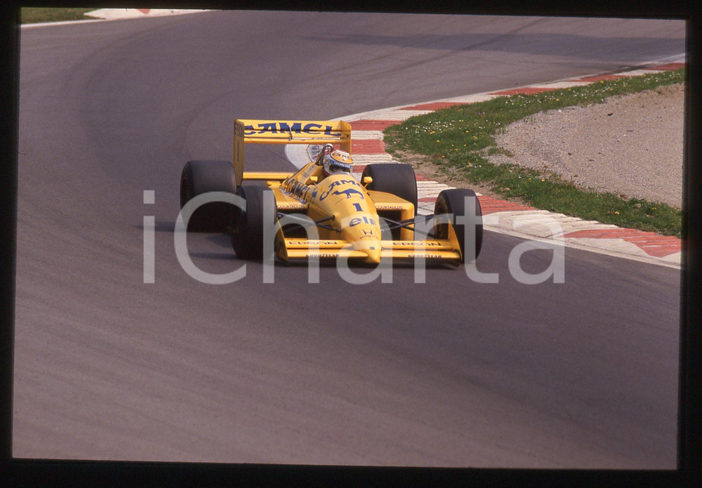 35mm vintage slide* 1988 GP MONZA Nelson PIQUET LOTUS 100T durante la gara (3)
