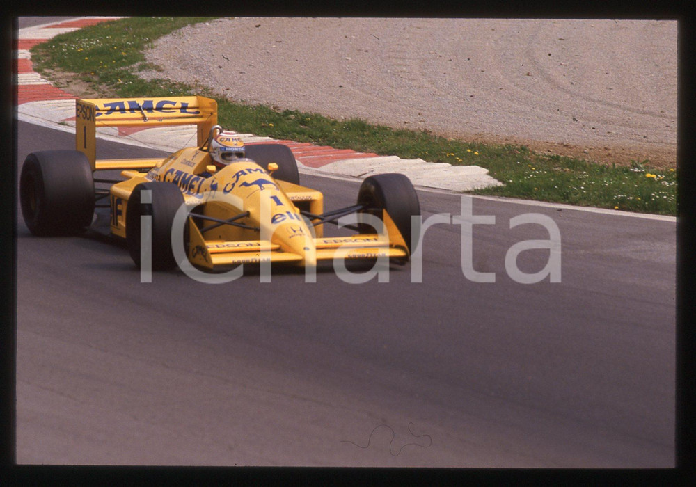 35mm vintage slide* 1988 GP MONZA Nelson PIQUET LOTUS 100T durante la gara (6)