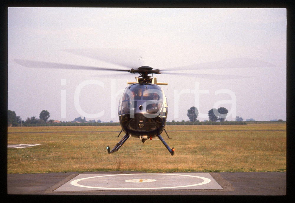 35mm vintage slide* 1988 VILLA SAN MARTINO Nelson PIQUET Pilota elicottero (129)