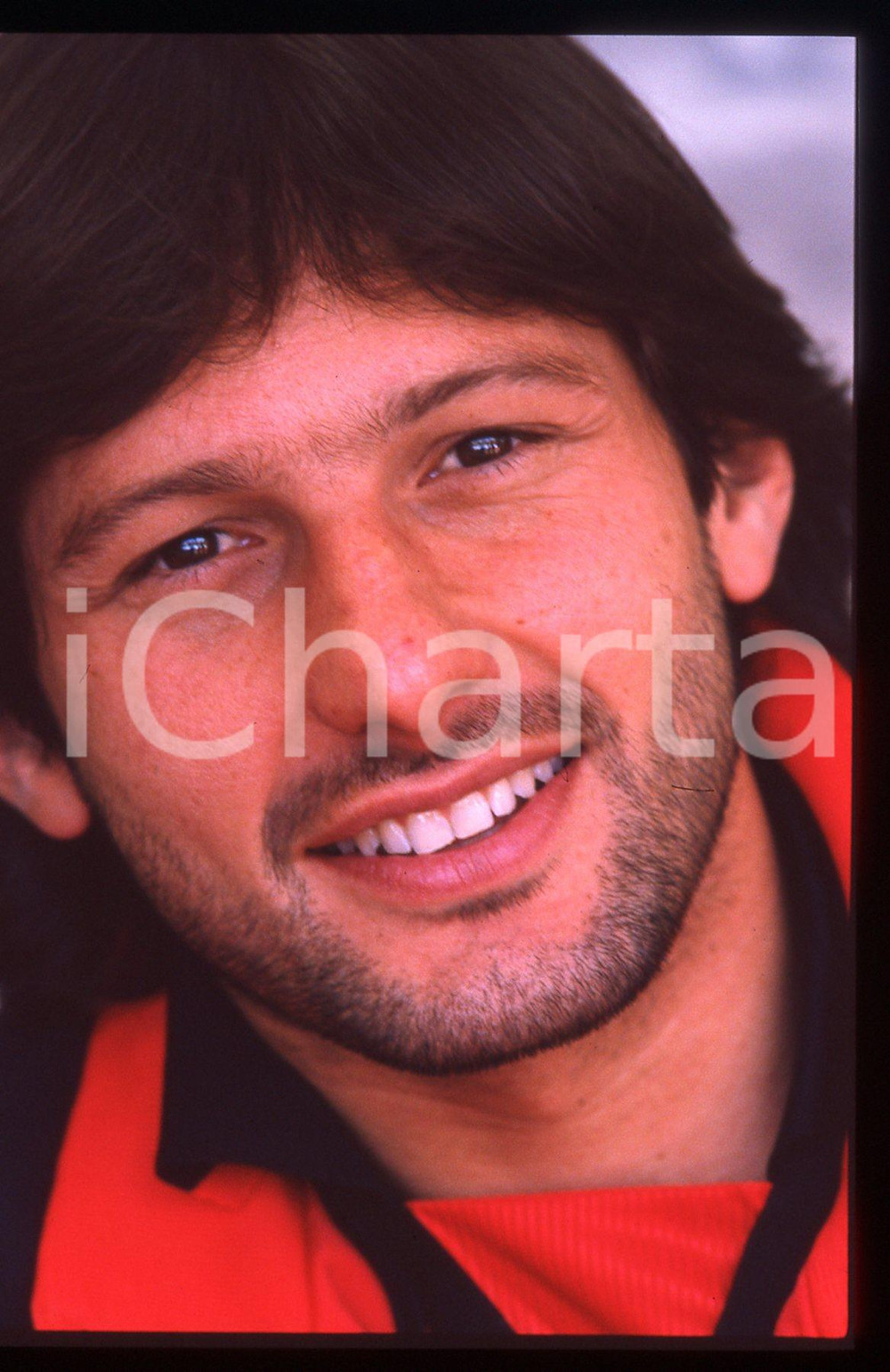 35mm vintage slide* 1999 SERIE A MILAN PARMA 2-1 LEONARDO - Ritratto panchina 2