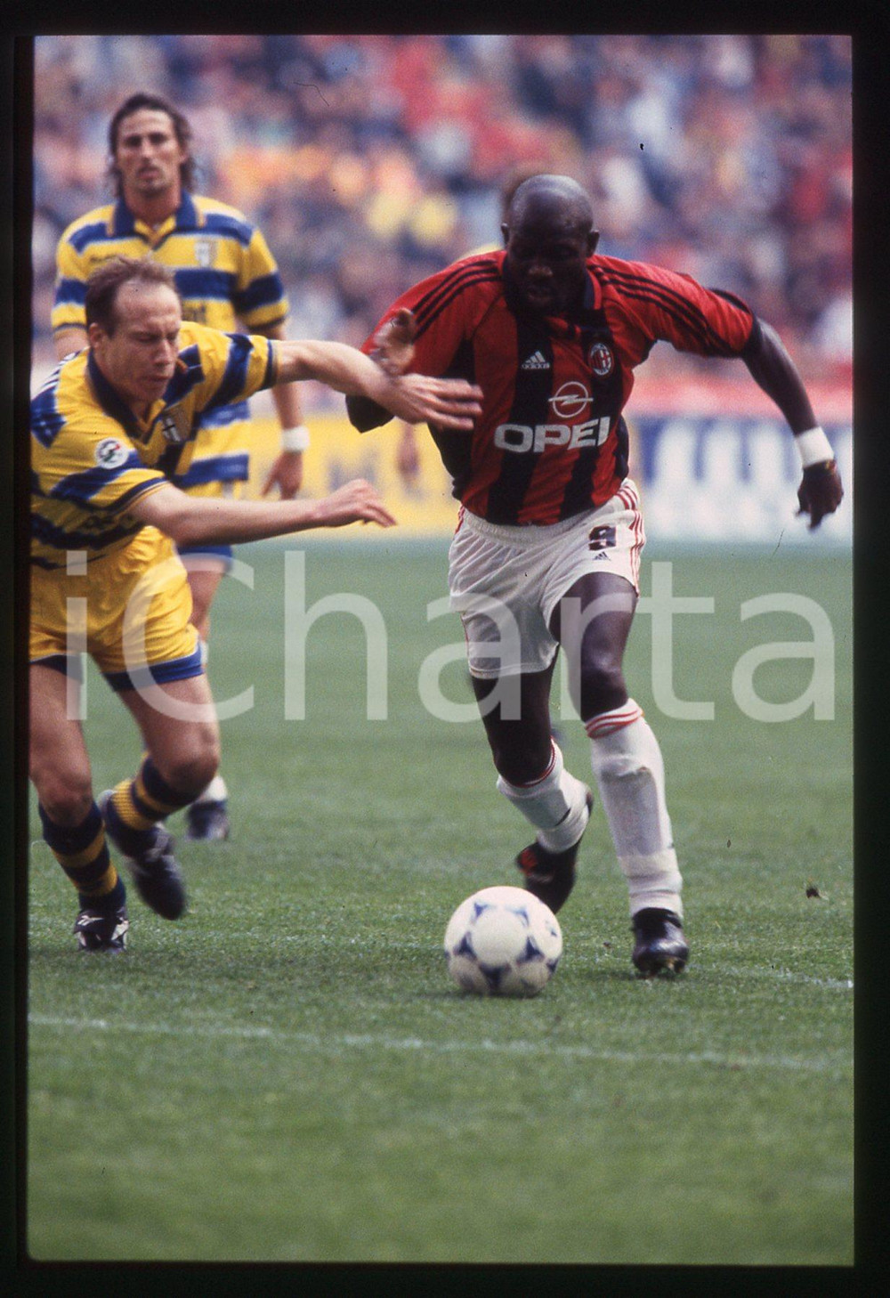 35mm vintage slide* 1999 SERIE A MILAN PARMA 2-1 George WEAH - Gara (2)