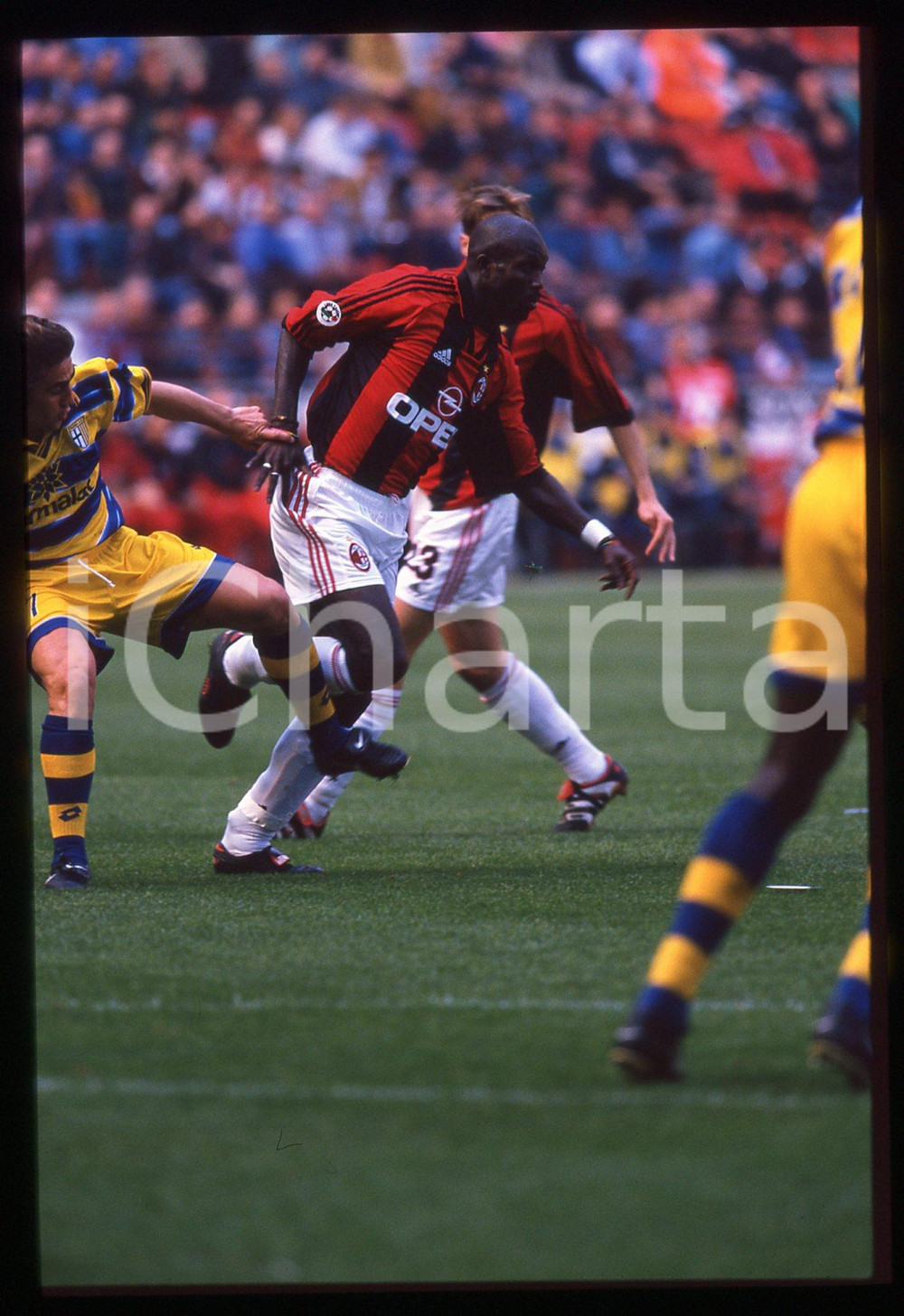 35mm vintage slide* 1999 SERIE A MILAN PARMA 2-1 George WEAH - Gara (7)