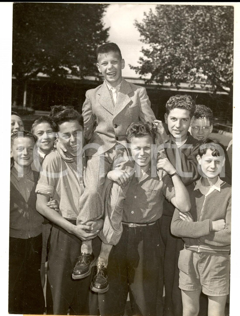 Fotografia d epoca originale 1954 HELLEMMESLILLE JeanMarie NANNINI 1er prix de composition franÃ§aise Photo 1