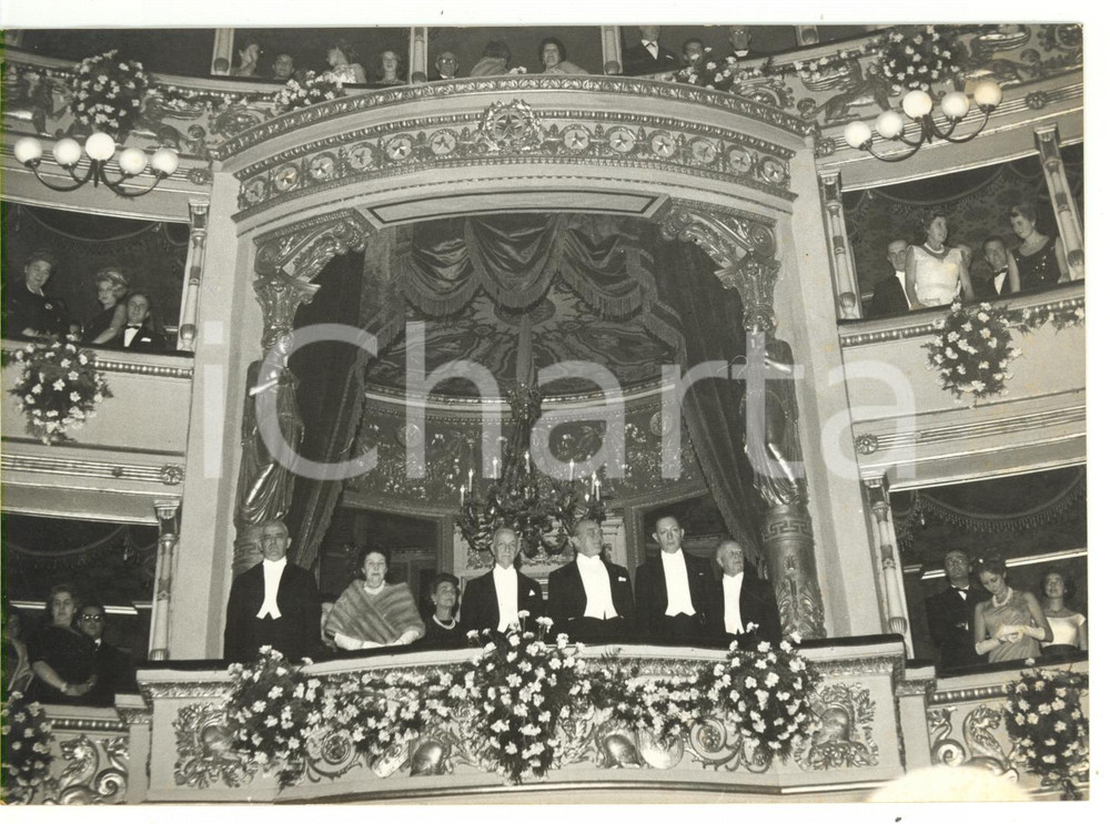 1962 MILANO Inaugurazione Teatro ALLA SCALA - Antonio SEGNI - Cesare MERZAGORA